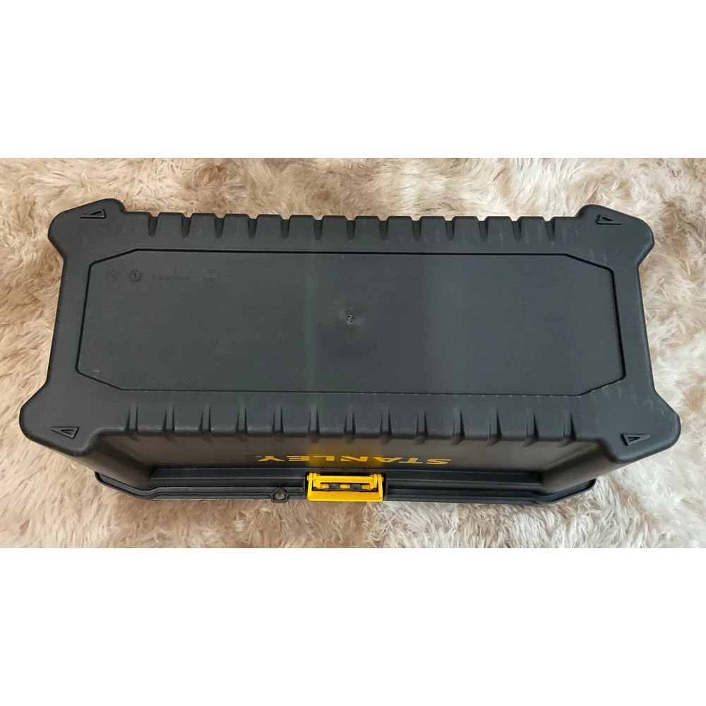 Stanley Essential 16 Inch Plastic Tool Box with Removable Tray STST16331 Black